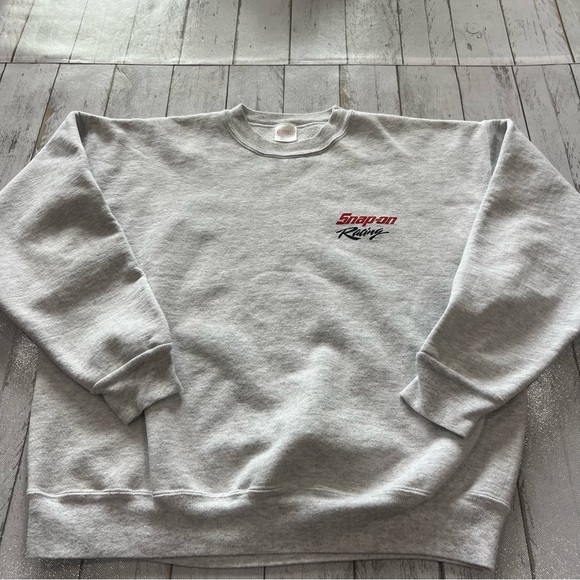VintageSnap On Gray Men's Sweater XL Made in USA